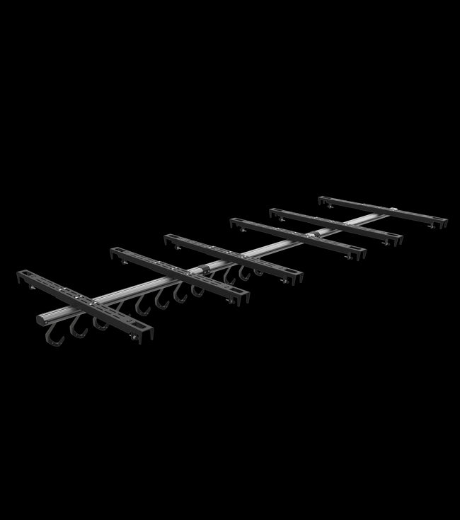 Système de stockage de vélo d'espace-voies/support de rack