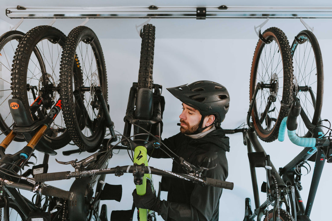 BikePerfect: Check out the SpaceRail Sliding Bike Storage System