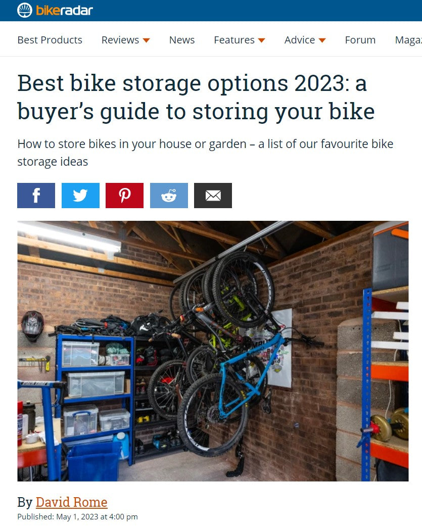 Bike Radar: Add the SpaceRail to their favorite bike storage systems!