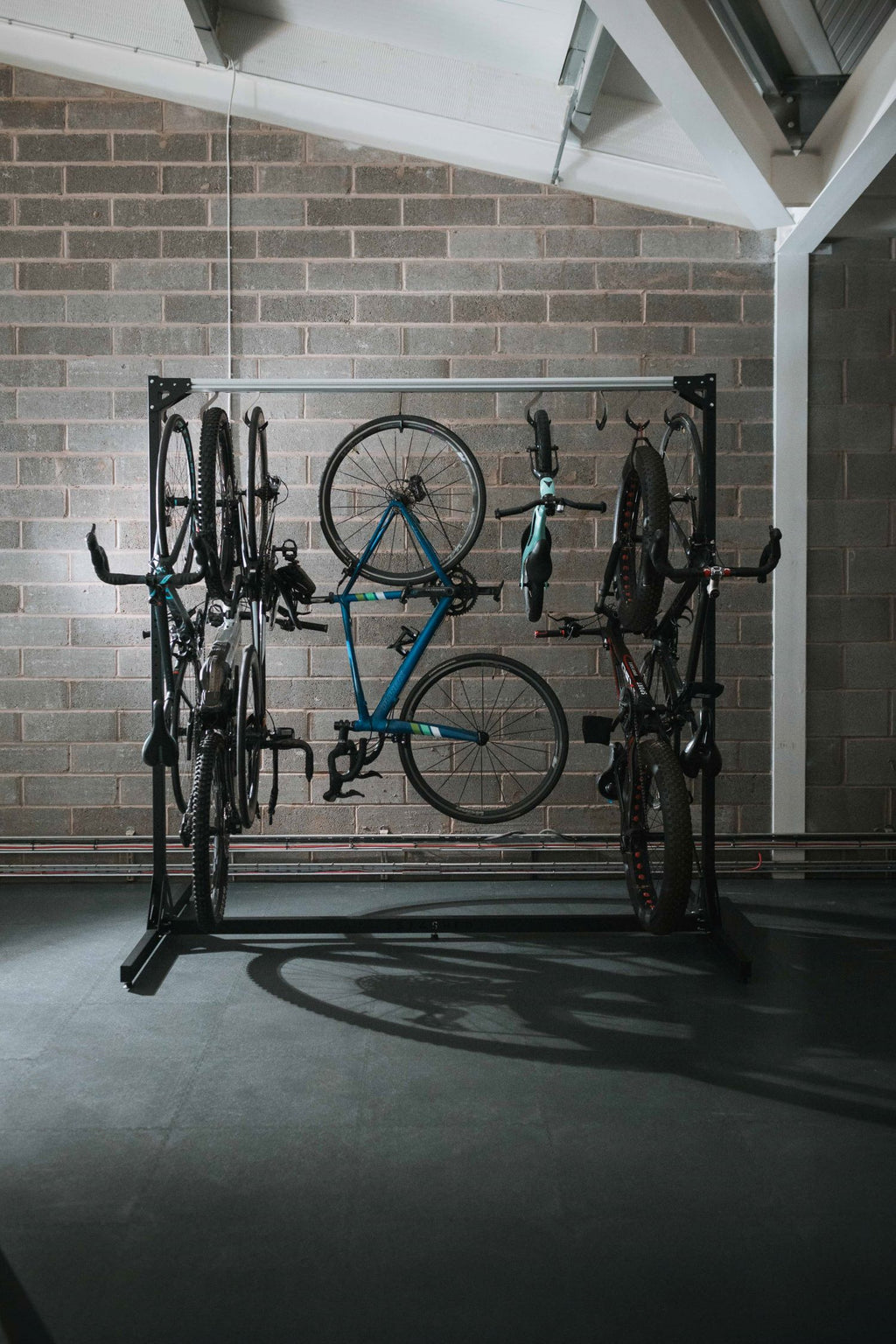 Bike Stacking System SpaceRail Bike Storage System / Freestanding / – Stashed Products