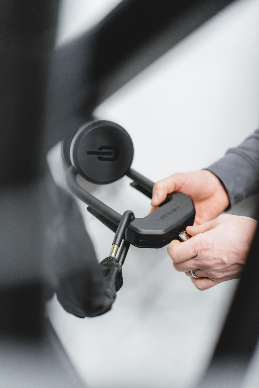 Stashed insurance approved bike security lock