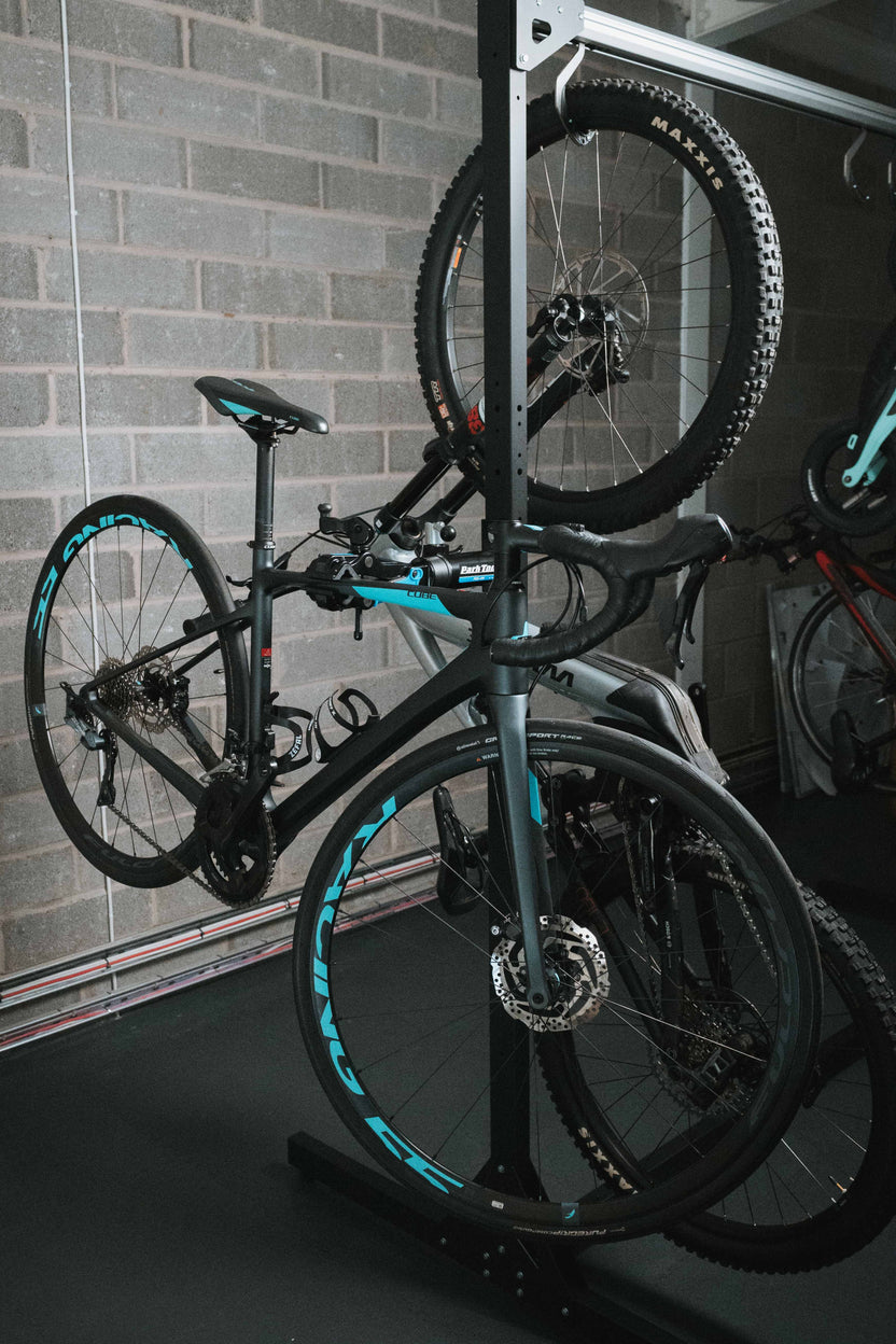 Park Tool Repair Stand on SpaceRail FreeStand