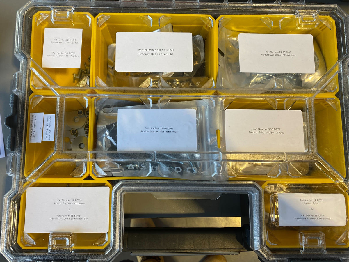 Stashed Products SpaceRail Distributor Spares Pack