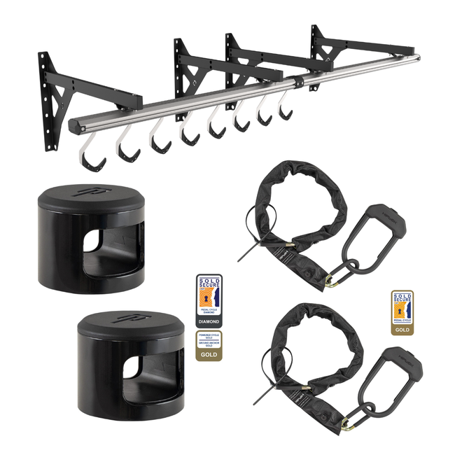 SpaceRail + Gold Sold Conjunto de protección de seguridad segura