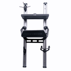 SpaceRail ONE Rail Mounted Pro Set on a wall with cycling kit on the rails