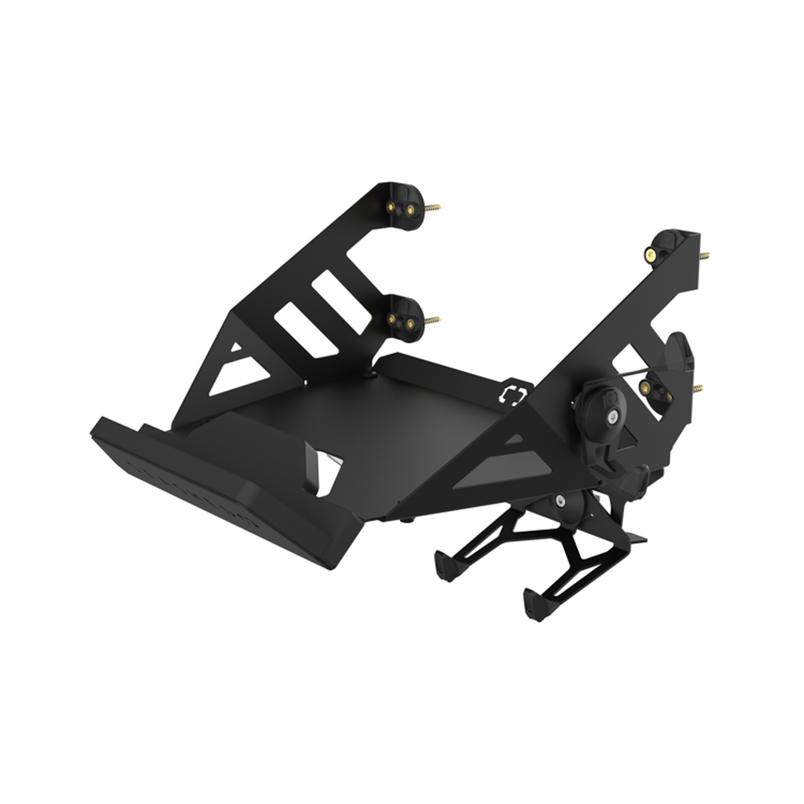 SpaceRail ONE Wall Mounted and Hooks bike wall mount with the UnderRail hook set
