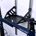 Road bike held by the frame on the rail mounted SpaceRail ONE Starter Set
