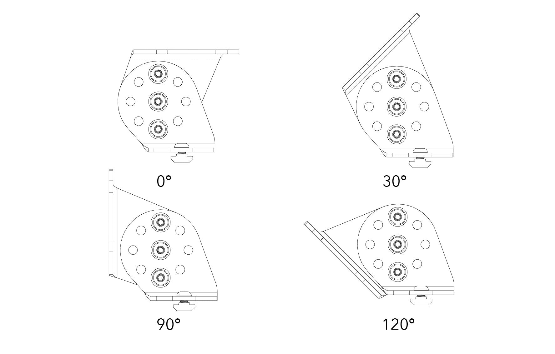 SpaceRail Angle Mount Kit