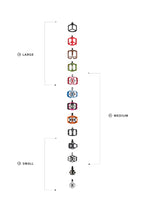 Pedal wrap large colour chart
